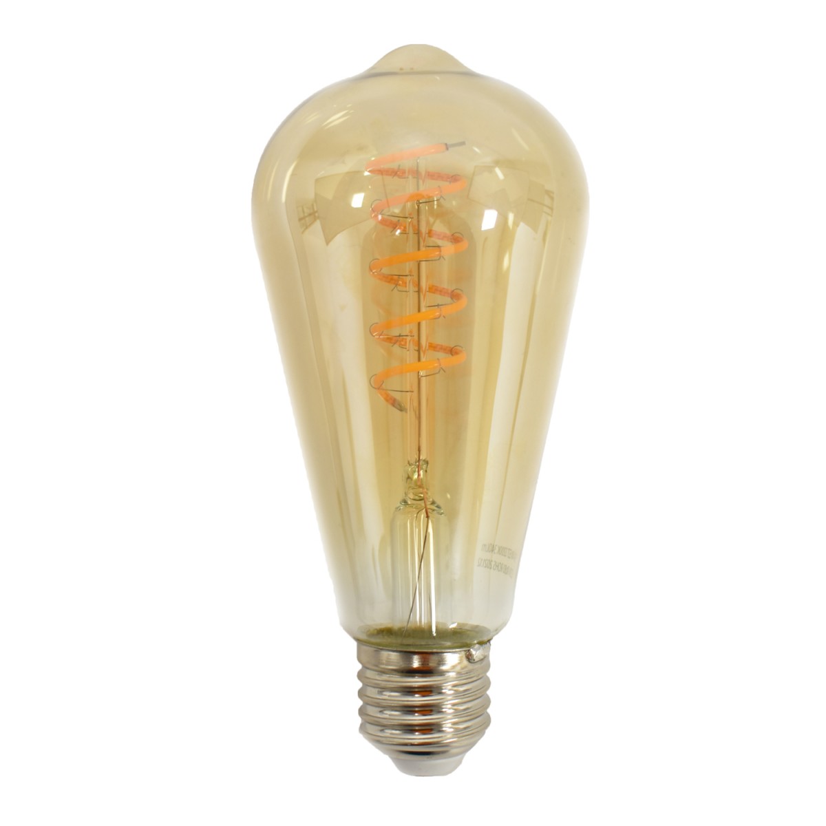 Bombilla LED de filamento retro ST64 4W Vintage Edison E27 Dimable