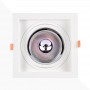 Pack x 4 - Aro downlight cuadrado tipo cardan para bombilla QR111 o AR111 - Corte 155 x 155 mm