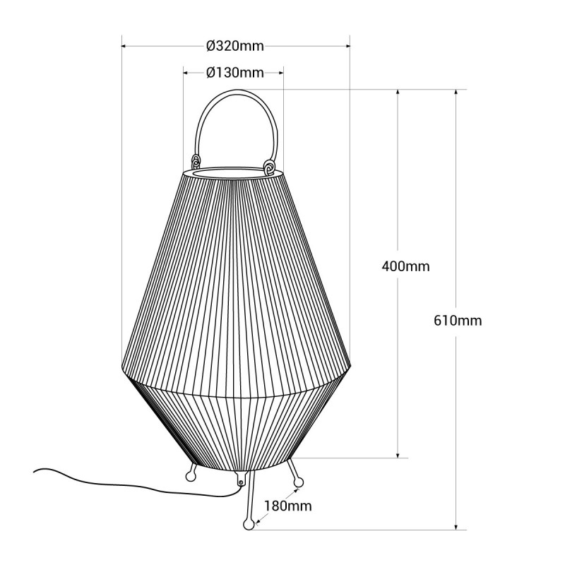 Ficha Interruptor Tecla Para Lampara De Pie Blanco Negro