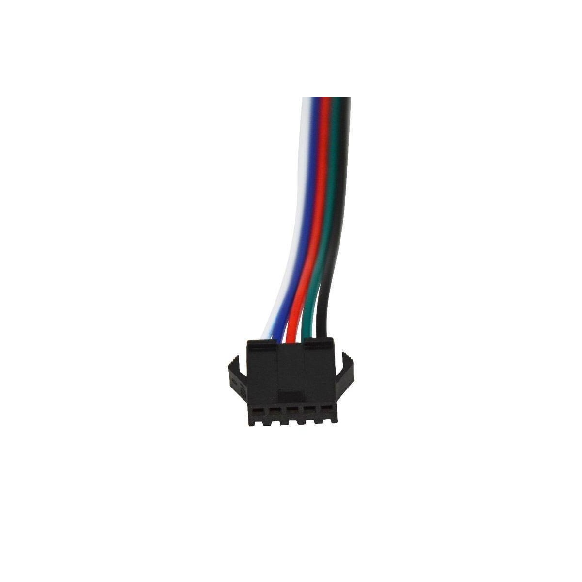 Conector rapido hembra 5 pins para tira led RGBW IP20