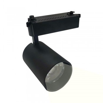 PROYECTOR LED DE CARRIL MONOFASICO 30W CHIP COB ÁNGULO 15º PROYECTOR LED DE CARRIL MONOFASICO 30W CHIP COB ÁNGULO 15º