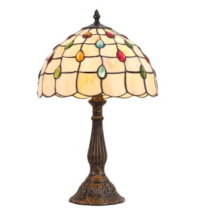 Lámpara de mesa "Rafa" inspiración "Tiffany" - Ø 30cm