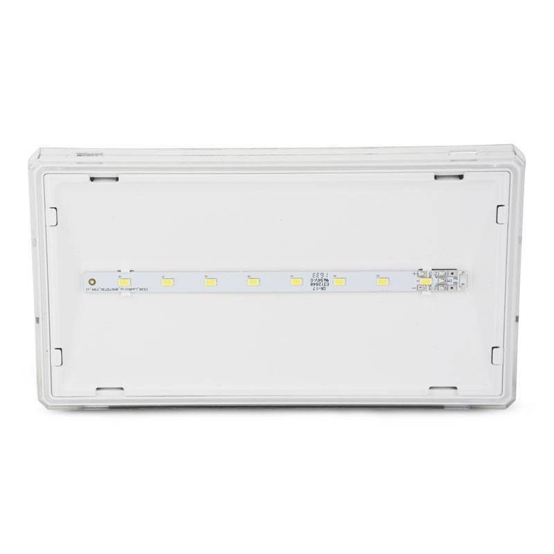 Luminaria Evacuación LED empotrable 70 lumens