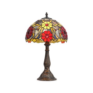 Lámpara de mesa "Saura" inspiración "Tiffany" - Ø 30cm
