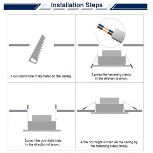 Downlight LED empotrable 7W IP44 con selector CCT