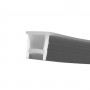 Funda de silicona flexible empotrable para convertir tira LED a neón - 10x10mm - 5 metros - Curvatura vertical