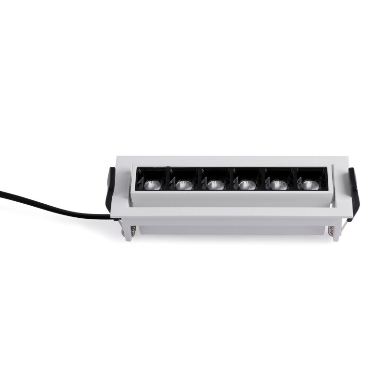 Foco lineal LED empotrable - 10W - UGR18 - CRI90 - Chip OSRAM - 2800K Foco lineal LED empotrable - 10W - UGR18 - CRI90 - Chip OSRAM - 2800K