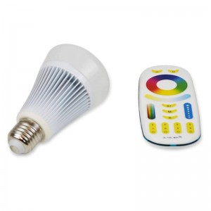 Bombilla LED RGBWW E27 8W por Radio Frecuencia