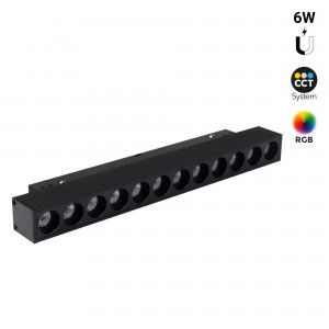 Luminaria lineal para carril magnético RGB + CCT - 6W - UGR18 - Mi Light