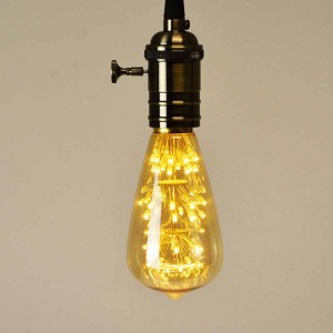 Bombilla LED Edison ST64 firework Gold