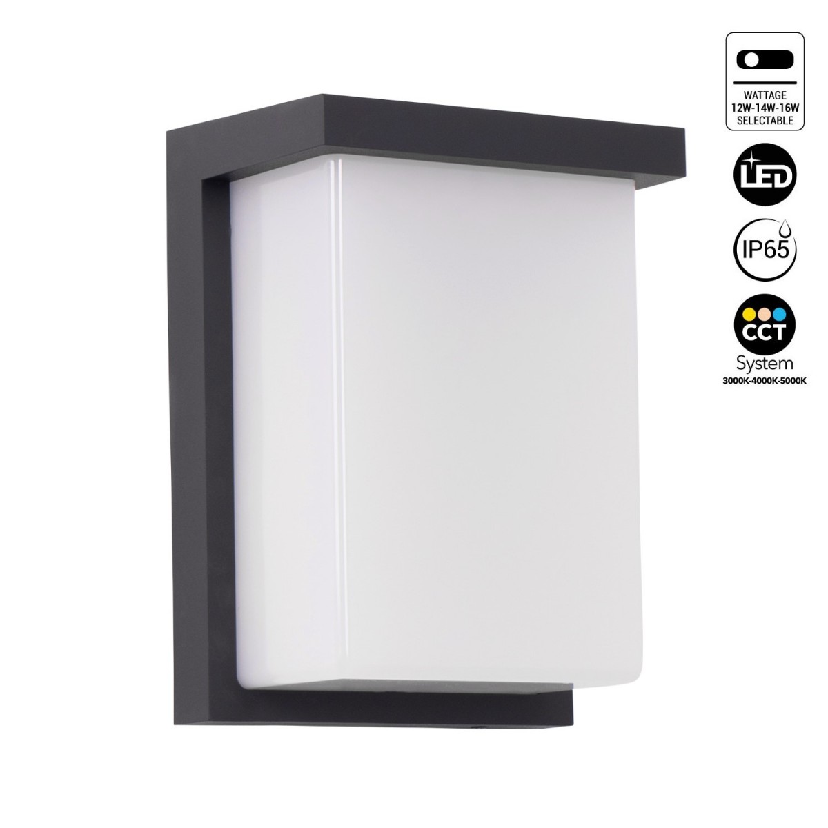 Aplique Embutir Luz Exterior Pared Aluminio Nino Candil Led