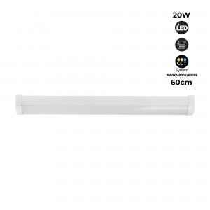 Luminaria lineal LED de alta potencia CCT - 20W - 60cm