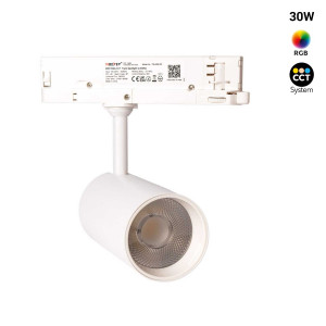 Foco carril trifásico LED RGB + CCT - 30W - Mi Light
