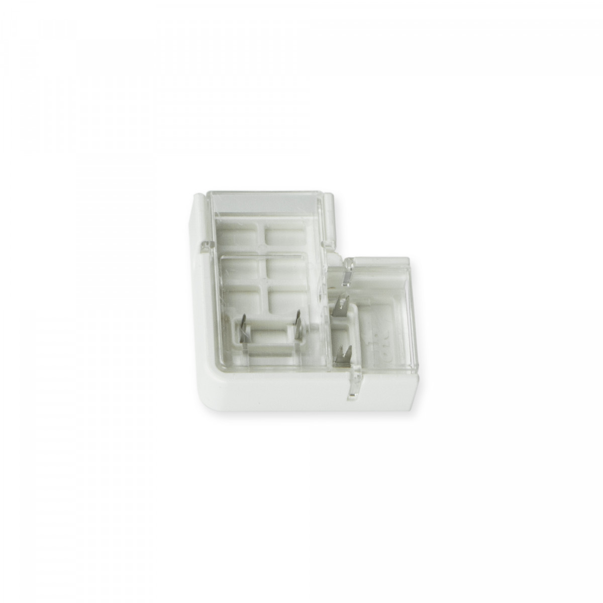 Conector estanco esquina para tiras LED COB 220V 12mm - IP67