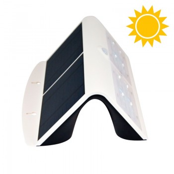 Lámpara solar LED 7W para exterior IP65 con sensor PIR Lámpara solar LED 7W para exterior IP65 con sensor PIR