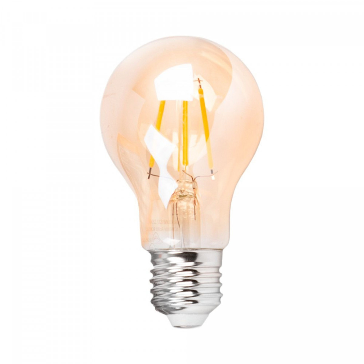 Bombilla filamento LED vintage ámbar - Regulable - E27 A60 - 4W