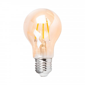 Bombilla filamento LED vintage ámbar - Regulable - E27 A60 - 4W