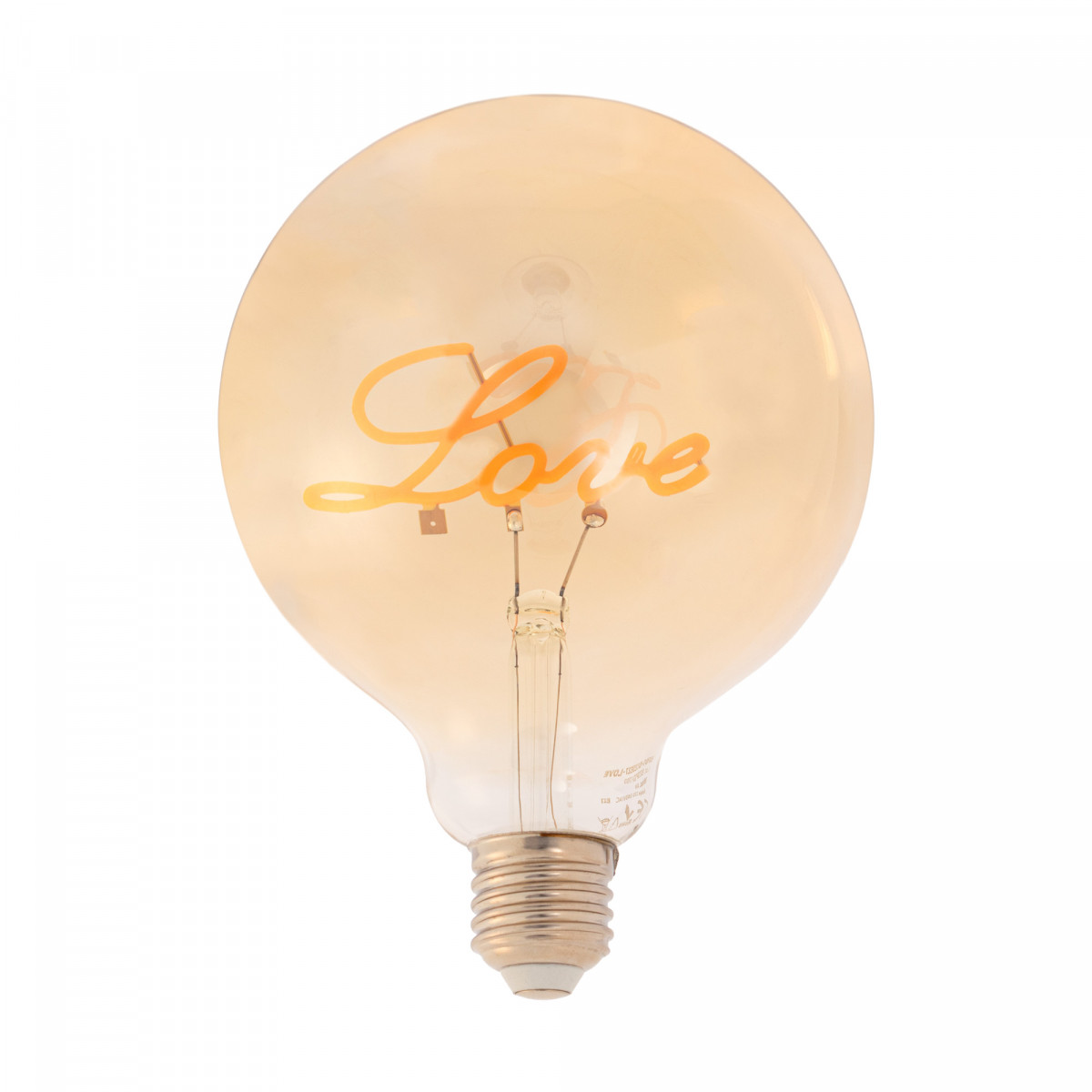 Bombilla LED de filamento "LOVE" G125 4W E27