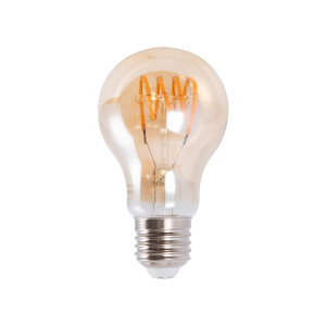 Bombilla vintage LED filamento "Espiral" - E27 A60 - Regulable 4W - 2200K
