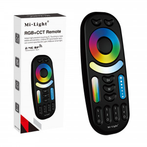 Mando Controlador LED RGB+CCT 2,4 GHZ |NEGRO |MiLight FUT092B