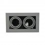 Cardan basculante para 2 bombillas dicroicas Ø50mm Cardan basculante para 2 bombillas dicroicas Ø50mm