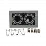 Cardan basculante para 2 bombillas dicroicas Ø50mm Cardan basculante para 2 bombillas dicroicas Ø50mm