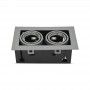 Cardan basculante para 2 bombillas dicroicas Ø50mm Cardan basculante para 2 bombillas dicroicas Ø50mm