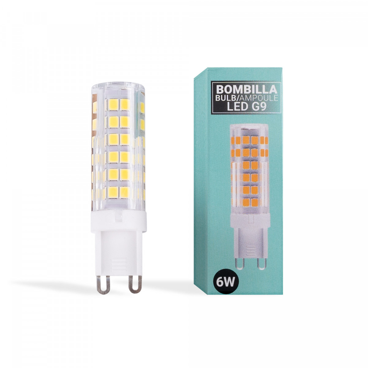 Bombilla LED G9 tubular 220-240V AC - 6W