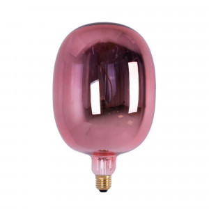 Bombilla decorativa LED de filamento con tinte cobre - E27 T170 - Regulable - 4W - 1500K