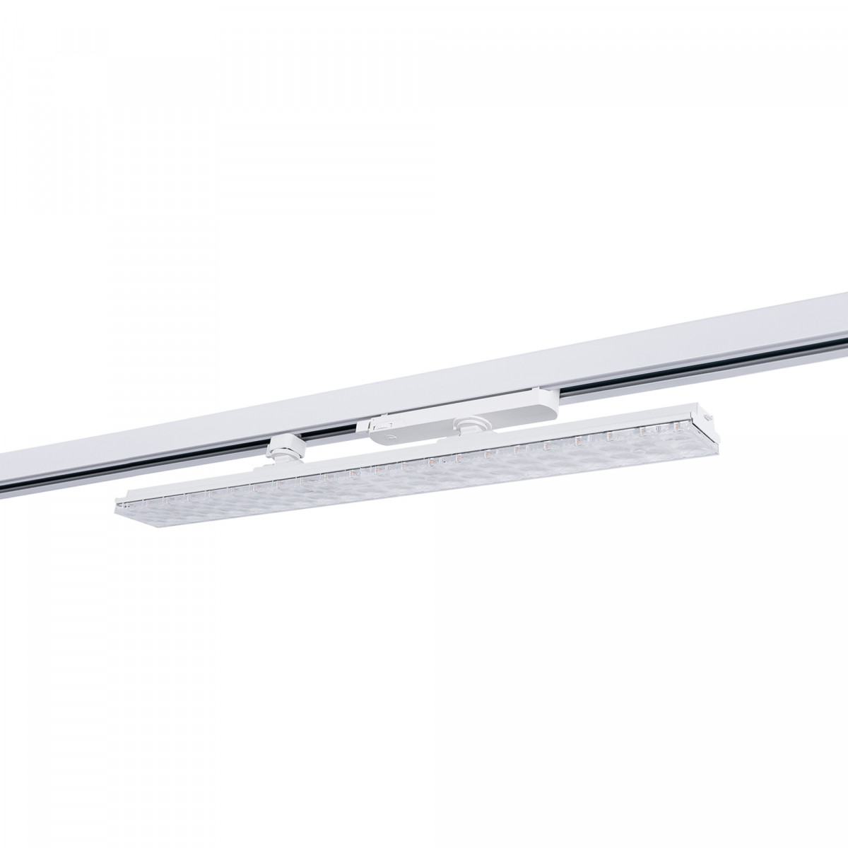 Proyector LED lineal orientable para carril trifásico 20W - CCT - CRI90 - Blanco