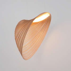 Lampára colgante de diseño en madera "Bogam 80" - 32W - ø 80cm