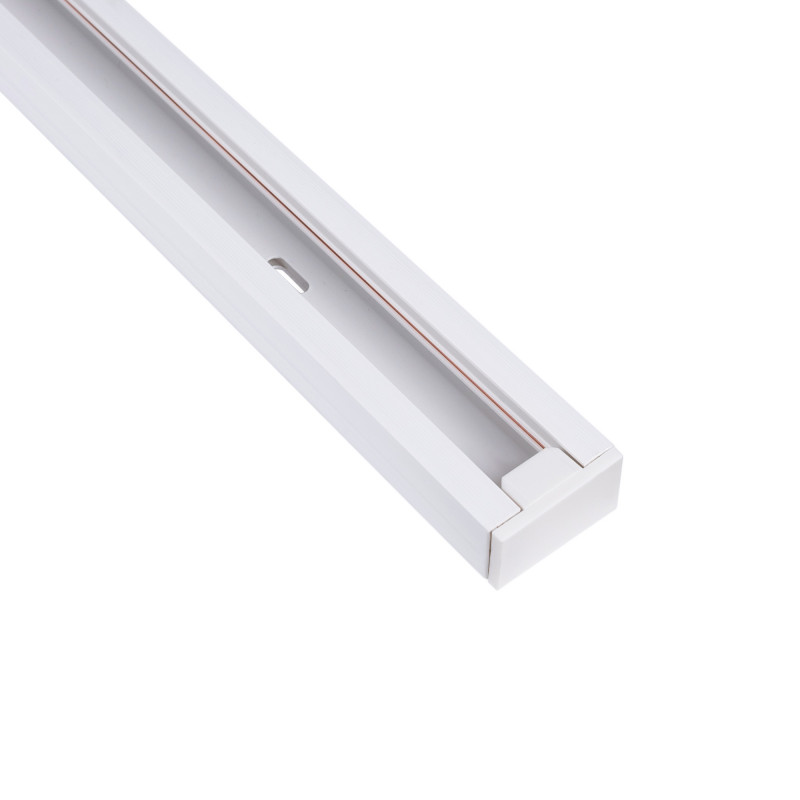 Carril monofásico de PVC para focos LED - Superficie - 2 metros