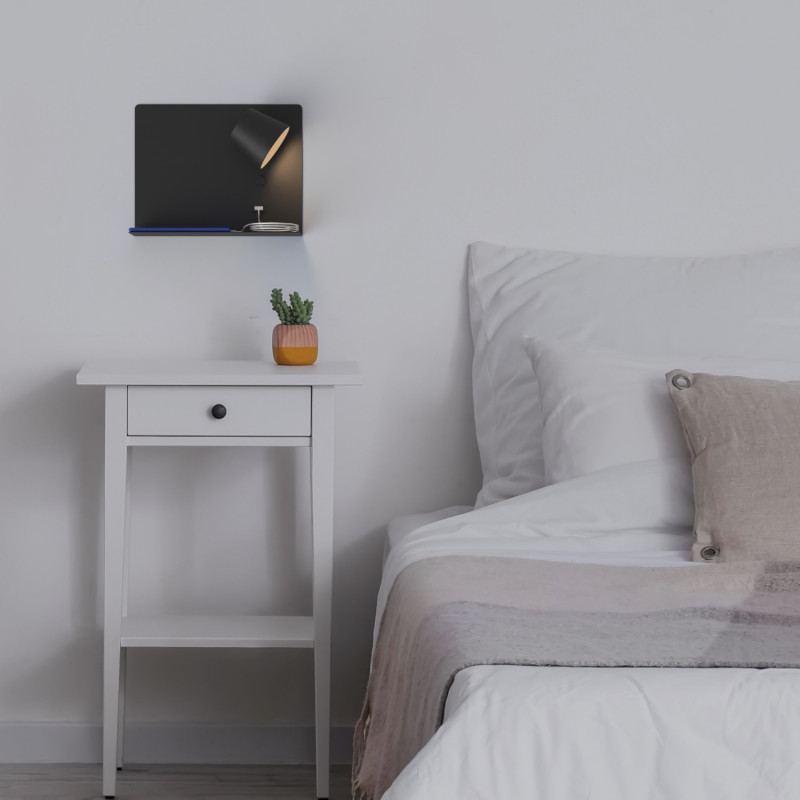 Apliques de pared modernos rotatorios y base de carga USB Apliques de pared modernos rotatorios y base de carga USB