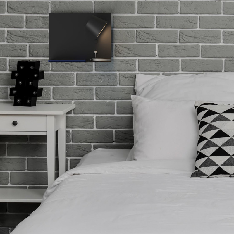 Apliques de pared modernos rotatorios y base de carga USB Apliques de pared modernos rotatorios y base de carga USB