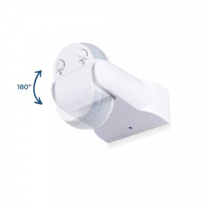 Sensor de movimiento PIR superficie IP65 180º 300/1200w