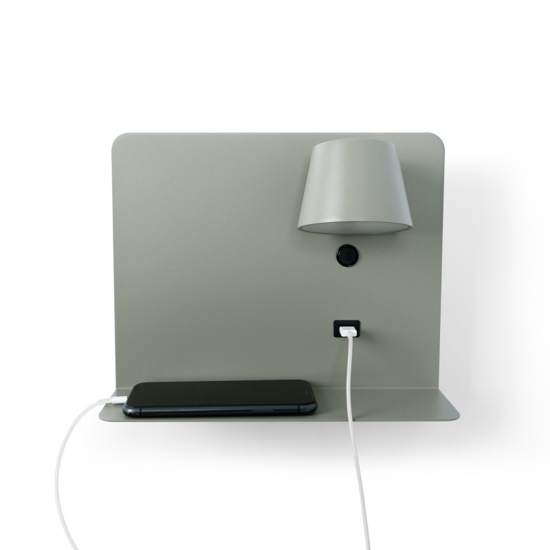 Apliques de pared modernos rotatorios y base de carga USB