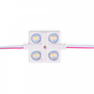 Módulo LED cuadrado para rótulos - 2W - 12V - IP65 - 160º - 3000K