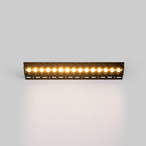 Foco lineal LED integrable en pladur - 30W - UGR18 - CRI90 - Negro - blanco neutro