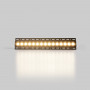 Foco lineal LED integrable en pladur - 30W - UGR18 - CRI90 - Negro - blanco cálido