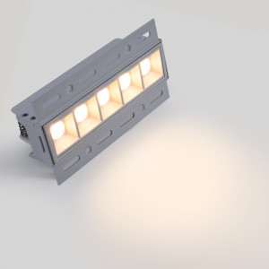 Foco lineal LED integrable en pladur - 12W - UGR18 - CRI90 - Blanco- Tonalidad blanco cálido