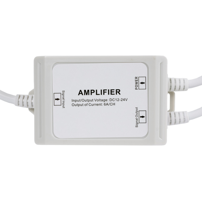 Amplificador de señal RGBW estanco 12-24V DC - 6A/canal - IP67