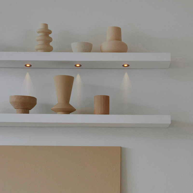 Downlight LED empotrable circular 2W negro Downlight LED empotrable circular 2W negro