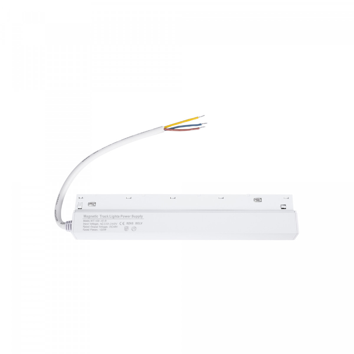 Fuente de alimentación para carril magnético 48V 100W - Blanco