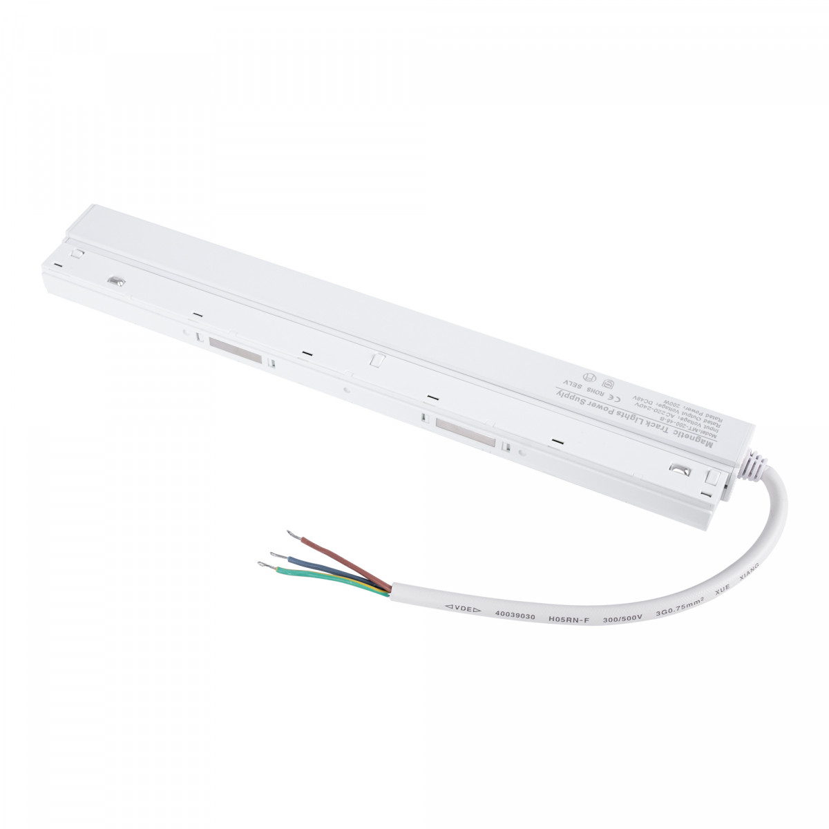 Fuente de alimentación para carril magnético 48V 200W - Blanco