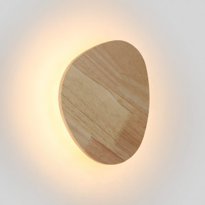 Aplique de pared madera "Eclipse 3" 8W - Luz cálida