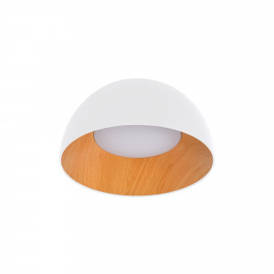 Lámpara de techo LED CCT 12W - Efecto madera - ø35cm