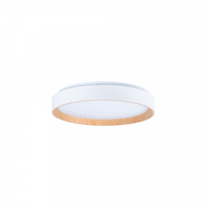 Lámpara de techo LED tipo plafón CCT 24W - Efecto madera - Ø40cm