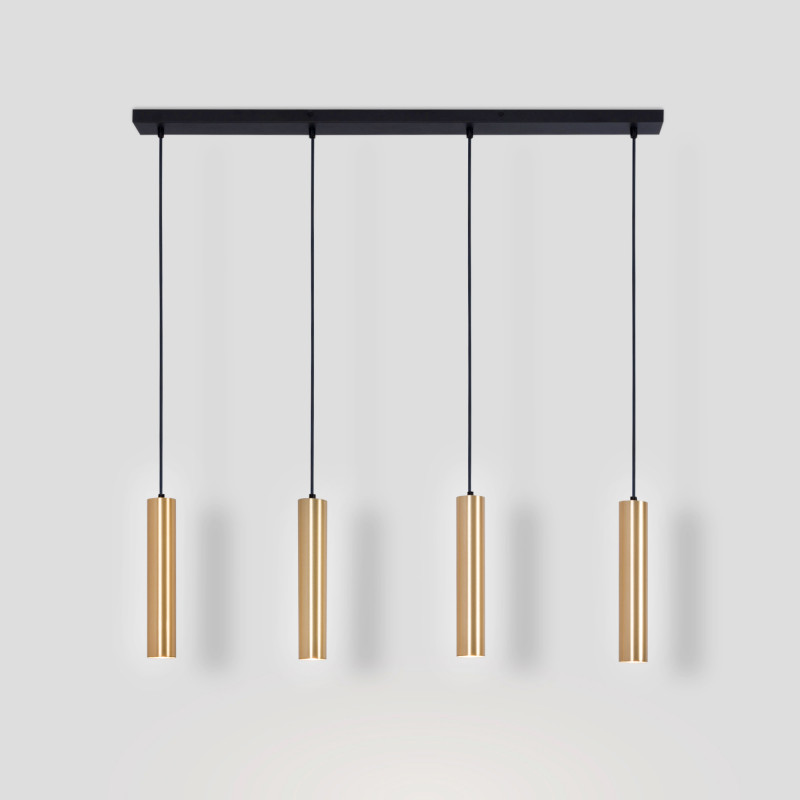 Lámpara colgante minimalista cuádruple "Bila 4" - GU10