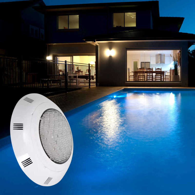 Foco LED para piscina de superficie 12V AC - 24W - Sumergible - IP68
