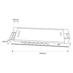 dimensiones Fuente de alimentación Slim 200W 24V - 8.3A - Alta eficiencia - IP20